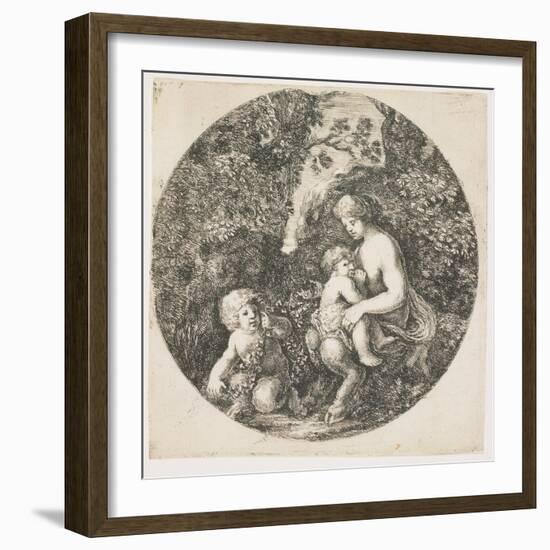 The Satyr's Wife, 1656-Stefano Della Bella-Framed Giclee Print