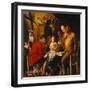 The Satyr with the Peasants. after 1620-Jacob Jordaens-Framed Giclee Print