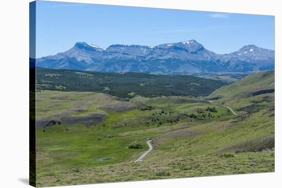 The Savanna around the Torres Del Paine National Park, Patagonia, Chile, South America-Michael Runkel-Stretched Canvas