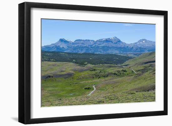 The Savanna around the Torres Del Paine National Park, Patagonia, Chile, South America-Michael Runkel-Framed Photographic Print