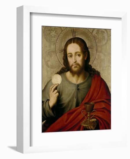 The Saviour, 1545-1550-Juan De juanes-Framed Giclee Print