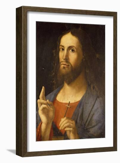 The Saviour Blessing, 1498-Alvise Vivarini-Framed Giclee Print