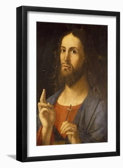 The Saviour Blessing, 1498-Alvise Vivarini-Framed Giclee Print