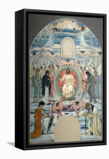 The Saviour Enthroned, 1905-Mikhail Vasilyevich Nesterov-Framed Stretched Canvas