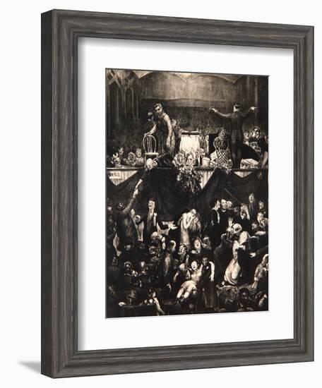 The Sawdust Trail, 1917-George Wesley Bellows-Framed Giclee Print