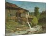 The Sawmill on the River Gauffre-Gustave Courbet-Mounted Giclee Print