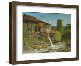 The Sawmill on the River Gauffre-Gustave Courbet-Framed Giclee Print