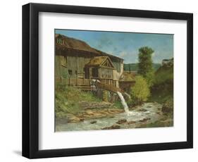 The Sawmill on the River Gauffre-Gustave Courbet-Framed Giclee Print