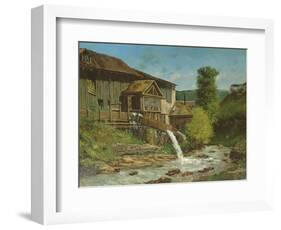 The Sawmill on the River Gauffre-Gustave Courbet-Framed Giclee Print