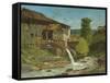 The Sawmill on the River Gauffre-Gustave Courbet-Framed Stretched Canvas