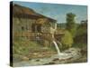 The Sawmill on the River Gauffre-Gustave Courbet-Stretched Canvas