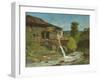 The Sawmill on the River Gauffre-Gustave Courbet-Framed Giclee Print
