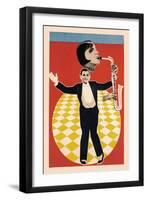 The Sax Jazz Dance-null-Framed Art Print