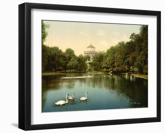 The Saxe Garden, Warsaw, Russia (I.E. Warsaw, Poland), C.1890-C.1900-null-Framed Giclee Print