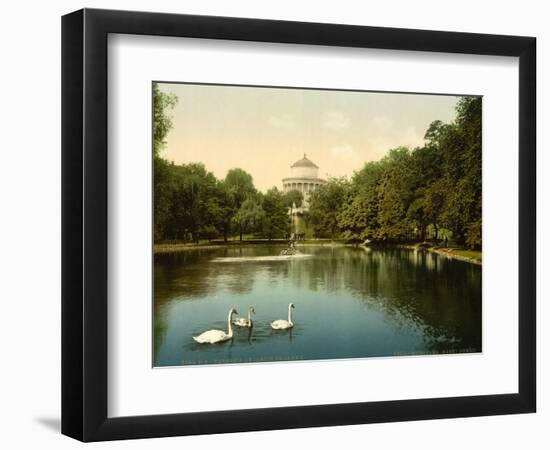 The Saxe Garden, Warsaw, Russia (I.E. Warsaw, Poland), C.1890-C.1900-null-Framed Premium Giclee Print