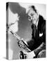 The Saxophonist Coleman Hawkins (1904-1969) in 40's-null-Stretched Canvas