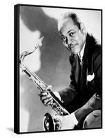 The Saxophonist Coleman Hawkins (1904-1969) in 40's-null-Framed Stretched Canvas