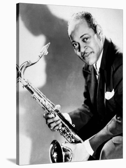 The Saxophonist Coleman Hawkins (1904-1969) in 40's-null-Stretched Canvas