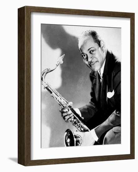 The Saxophonist Coleman Hawkins (1904-1969) in 40's-null-Framed Photo