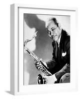 The Saxophonist Coleman Hawkins (1904-1969) in 40's-null-Framed Photo