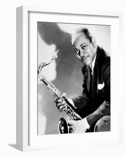 The Saxophonist Coleman Hawkins (1904-1969) in 40's-null-Framed Photo