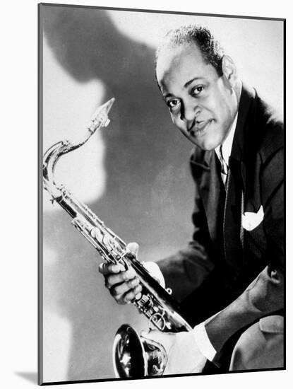 The Saxophonist Coleman Hawkins (1904-1969) in 40's-null-Mounted Photo