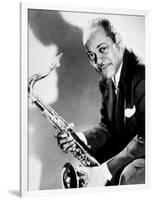 The Saxophonist Coleman Hawkins (1904-1969) in 40's-null-Framed Photo