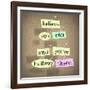 The Saying Belive You Can And You'Re Halfway There On Pieces Of Paper Pinned To A Bulletin Board-iqoncept-Framed Art Print