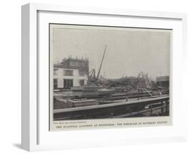 The Scaffold Accident at Edinburgh, the Wreckage at Waverley Station-null-Framed Giclee Print