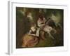 The Scale of Love (La Gamme D'Amou), 1715-1716-Jean Antoine Watteau-Framed Giclee Print