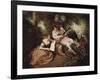 The Scale of Love-Jean Antoine Watteau-Framed Art Print