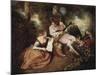 The Scale of Love-Jean Antoine Watteau-Mounted Art Print