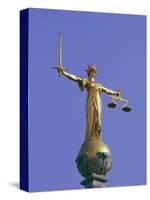 The Scales of Justice Above the Old Bailey Law Courts, Inns of Court, London, England, UK-Walter Rawlings-Stretched Canvas