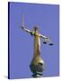 The Scales of Justice Above the Old Bailey Law Courts, Inns of Court, London, England, UK-Walter Rawlings-Stretched Canvas