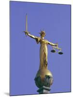 The Scales of Justice Above the Old Bailey Law Courts, Inns of Court, London, England, UK-Walter Rawlings-Mounted Photographic Print