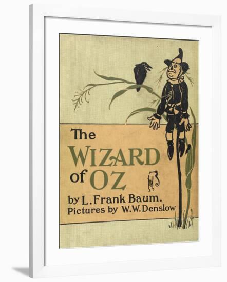 The Scarecrow, a Character in the Story, 'the Wizard Of Oz'-William Denslow-Framed Giclee Print