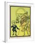 The Scarecrow, the Tin Woodman and the Lion Acquire Heart, Brains and Courage-null-Framed Art Print