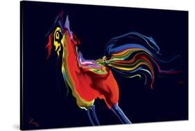 The Scared Rooster-Rabi Khan-Stretched Canvas