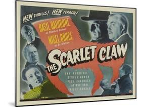 The Scarlet Claw, UK Movie Poster, 1944-null-Mounted Art Print