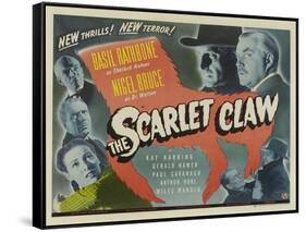The Scarlet Claw, UK Movie Poster, 1944-null-Framed Stretched Canvas