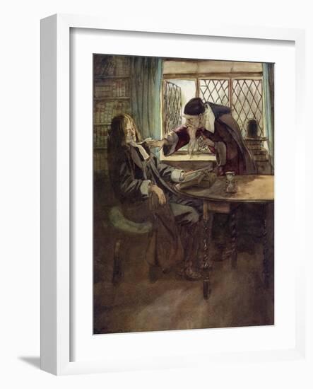 The Scarlet Letter, a Romance by Nathaniel Hawthorme-Hugh Thomson-Framed Giclee Print