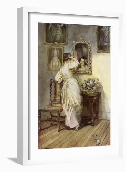 The Scarlet Letter, a Romance by Nathaniel Hawthorme-Hugh Thomson-Framed Giclee Print