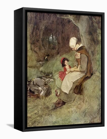 The Scarlet Letter, a Romance by Nathaniel Hawthorme-Hugh Thomson-Framed Stretched Canvas