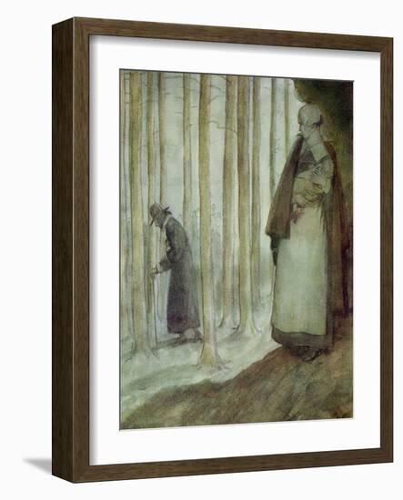 The Scarlet Letter, a Romance by Nathaniel Hawthorme-Hugh Thomson-Framed Giclee Print