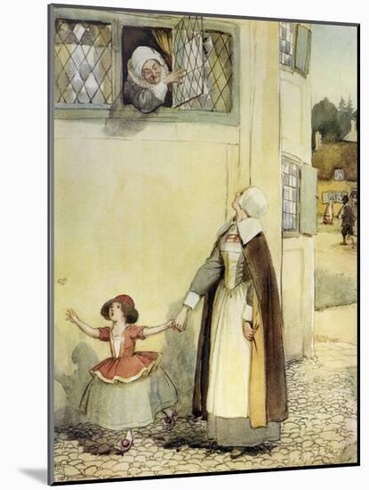 The Scarlet Letter, a Romance by Nathaniel Hawthorme-Hugh Thomson-Mounted Giclee Print