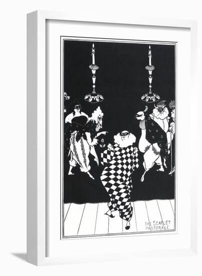 The Scarlet Pastorale-Aubrey Beardsley-Framed Art Print