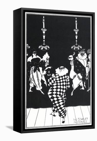 The Scarlet Pastorale-Aubrey Beardsley-Framed Stretched Canvas