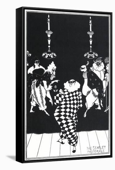 The Scarlet Pastorale-Aubrey Beardsley-Framed Stretched Canvas