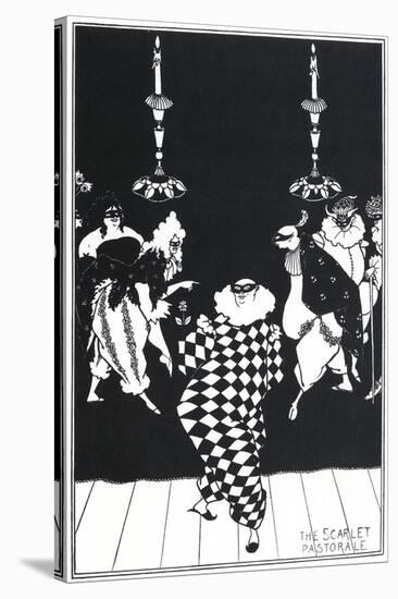 The Scarlet Pastorale-Aubrey Beardsley-Stretched Canvas