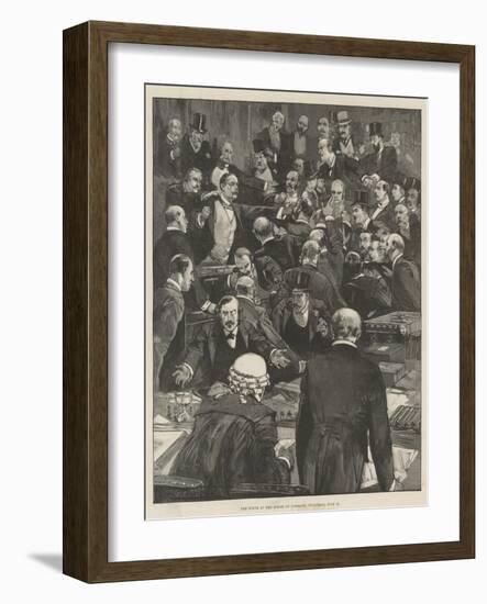 The Scene in the House of Commons, Thursday, 27 July-Thomas Walter Wilson-Framed Giclee Print